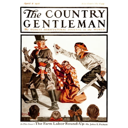 Country Gardens Magazine - Cover of Country Gentleman agricultural magazine from the early 20th century Canvas Art - Remsberg Inc Design Pics (26 x 34)