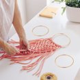 thumbnail image 3 of Shisuyan 10pcs Dream Catcher Metal Hoops Macrame Rings DIY Crafts Floral Wreath Metal Hoops Handicraft Rings, 3 of 9