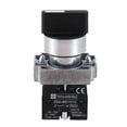 thumbnail image 1 of 22mm Latching 2 No 3-position Rotary Selector Select Switch Zb2-be101c Black, 1 of 5
