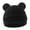 Black, variant on Toddler Stretchy Hat Toddler Seamless Cap Toddler Boneless Hat Girls' Thin Summer Bonnet Baby Hat Bear Ears Caps Baby Boy Girl Toddler Hats Caps For 0-6 Months
