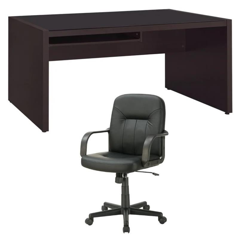 Home Square 2 Piece Furniture Set with Computer Desk and Office Chair