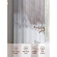 thumbnail image 6 of Polar Bear Sheer Curtains 2 Panels Set Winter Snowscape Animal Snowfield Sheer Window Curtains Light Filtering Rod Pocket Voile Drapes for Bedroom Living Room 52"x63", 6 of 8