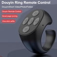 thumbnail image 3 of Fingertip - Mando a distancia inalámbrico Bluetooth, anillo de desplazamiento 2025 para iPhone/Android, control remoto obturr/clic, videos de desplazamiento, control de volumen, se adapta a todas, 3 of 3