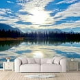 thumbnail image 2 of IDEA4WALL 4pcs Natural Landscape Peel and Stick Wallpaper Removable Wall Murals Large Wall Stickers for Home Decoration, 66"x24", 2 of 5