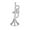 Silver, variant on 20Pcs Xmas Musical Instruments Christmas Tree Ornament Miniature Instruments Model