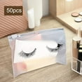 thumbnail image 6 of 50 Pieces Eye Bags Eye Makeup Bags with Zipper Makeup Accessory Packaging Bags Adorable for Women Girls Practical Multipurpose , 18x13 18x13cm White, 6 of 10