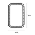 thumbnail image 4 of Flmtop 1PC Watch Protector with Rhinestone Inlaid Touch-Sensitive Smartwatch Cases Sshockproof Anti-Scratch Protective Cover PC Watch Screen Protector Compatible with HUAWEI Watch Fit, 4 of 10