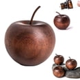 thumbnail image 2 of Apple Shaped Aromatherapy Diffuser Wood, Vintage Carved Wood Home Decor B1P, 2 of 7