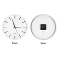 thumbnail image 4 of Unique Bargains 10 Inch Wall Clock, Quartz Battery Operated Silent Non-Ticking Round Wall Clocks, White, 4 of 6