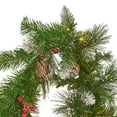 thumbnail image 5 of GDF Studio Christmas Garland with Frosted Needles, 15 Red Berries, 15 Pine Cones, and 50 LED Warm White Lights â Battery Operated with Timer, Set of 2, 5 of 6