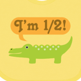 thumbnail image 4 of Inktastic Half Birthday 1/2 Boy Alligator Boys Baby Bib, 4 of 4