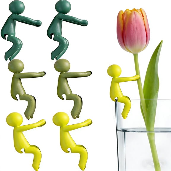 6pcs Plant Propagation Buddy, Plant Breeding Friend, Plant Cutting Holder Plant Support Bud, Cute Plant Support Plant breeding Station or Indoor Garden, Three Colors.