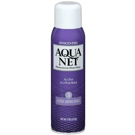 (2 Pack) Aqua Net Professional Hairspray Extra Super Hold Unscented, 11.0