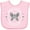 AD-Pink, variant on Inktastic Brain Cancer Awareness with Grey Ribbon and Butterfly Boys or Girls Baby Bib