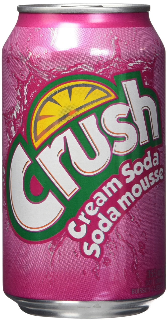 Crush Cream Soda Soft Drink 12 Cans 355ml/12 fl. oz