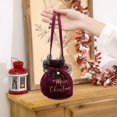thumbnail image 4 of Coofit Christmas Drawstring Gift Bag Lint Fake Pearl Candy Bag Drawstring Treat Bag, 4 of 10
