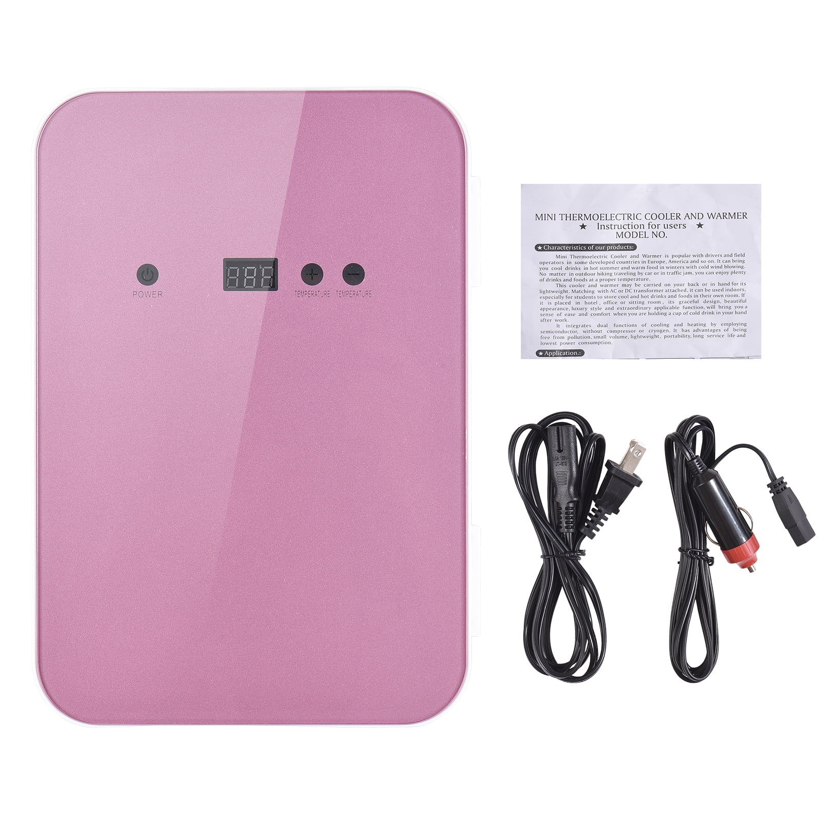 OWSOO  Refrigerator, 8L Capacity Portable Cooler and Warmer Fridge for Car/Bedroom/Office