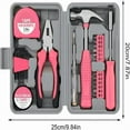 thumbnail image 4 of UISHUSO Tool Set 24pc Household Pink Tool Sets for Women Small Mini Tool Box Set of Starter Basic Ladies Tools Including Grip Pliers ﻿, 4 of 6