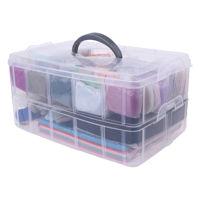 Exquisite Needle Felting Kit with 50 Colorful Wool Roving Yarn for DIY Craft