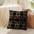 thumbnail image 4 of LALILO Throw Pillow Covers Golden Black Gold Black Floral Ornament Cushion Cover 18" x 18", 1568 Pack, 4 of 6