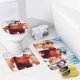 thumbnail image 4 of Rompe Ralph-2-theme 4-Piece Shower Curtain Set with Rugs, Waterproof Bathroom Decor Set Includes Bath Mat, U-Shaped Rug, Toilet Lid Cover and Curtain with Hooks, 4 of 6