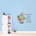thumbnail image 3 of Bunny Rabbit Carrots Kind Brave Smart Enough Garden Farm Chicken Cow Horse Farmer Ranch Egg Fox Hen House Pig Sheep Holiday Gift Decorating Ideas Bedroom Wall Decal Sticker - Size: 30 In X 24 In, 3 of 5