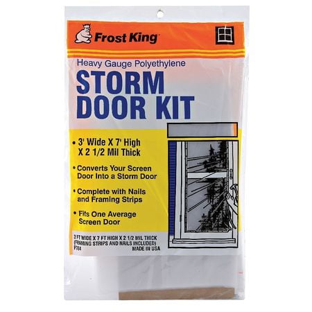 Weatherstrip, Plastic, 7'L x 36"W FROST KING P784AW