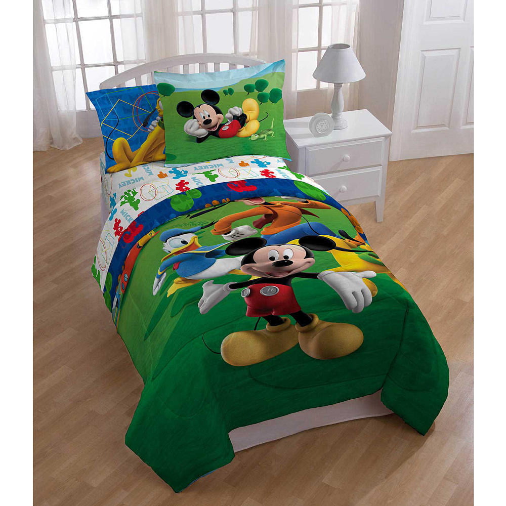 Mickey Mouse Clubhouse Twin Comforter Sheets amp BONUS SHAM 5 Piece Bed 