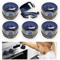 thumbnail image 1 of Paquete de 6 fundas de seguridad para perilla de estufa de gas, para seguridad infantil, con cinta adhesiva fuerte de doble cara, 1 of 3