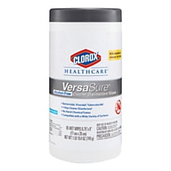 Clorox Healthcare VersaSure Disinfectant Wipes, Canister Of 85 Wipes