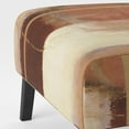 thumbnail image 5 of Designart "Chocolate Brown Elementary III" Upholstered Abstract Accent Chair and Modern & Contemporary Arm Chair - Multiple Color & Pattern, 5 of 7