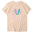 thumbnail image 3 of VBTAPA Happy Easter Shirts for Women Funny Cute Bunny Shirt 2025 Easter Tshirt Rabbit Graphic T Shirts Trendy Casual Short Sleeve Tops Limited Time Sales Khaki L, 3 of 4