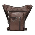 thumbnail image 3 of Miulika Thigh Drop Leg Bag Scratch Resistant Lightweight Fashionable Practical Thigh Bag Dark Brown, 3 of 9
