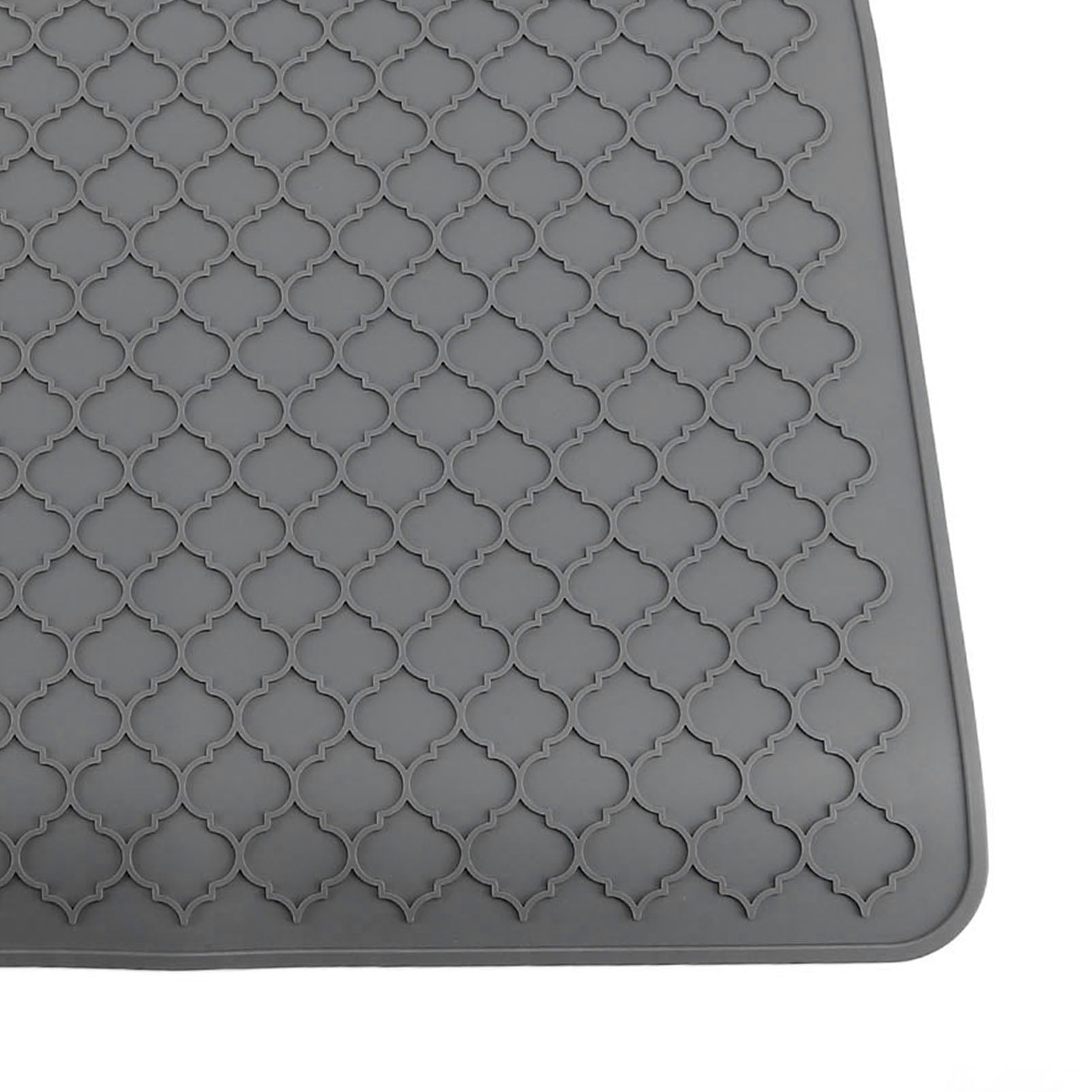 Nieyigj 27.8x19.9in / 70.5x50.5cm Silicone Stove Top Cover for Electric Range, Heat Resistant Dish Drying Mat for Kitchen Counter, Gray Cooktop Protector