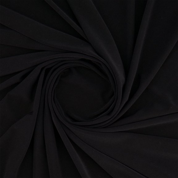 Zelouf Heaviest Ity Jersey Knit , Sewing, DIY, Crafts Fabric by the Yard, New Black, 3 Yard