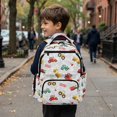 thumbnail image 3 of HUIACONG Colorful Vehicle Pattern Kids Backpack for Daily School Use Multi Compartment Water Repellent Large Capacity for Boys Girls Students 6‑18, 3 of 7