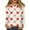 Beige #169, variant on Womens Valentines Shirts Plus Size Loose Long Sleeve Tunic Tops Funny Valentine Love Printed T-Shirts Holiday Round Neck Pullover Casual Blouses White L