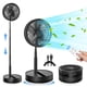 thumbnail image 1 of LIPETY Ventilador oscilante portátil, plegable, recargable, funciona con pilas, USB C, pequeño ventilador remoto, silencioso, ventilador de mesa, ventilador de pedestal plegable para dormitorio, Roma,, 1 of 5