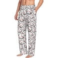 thumbnail image 2 of Xecao Cute Baseball Men's Straight Lounge Pajama Pants: The Ultimate in Comfortable Sleepwear, 2 of 9