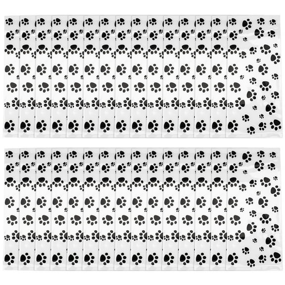 Raindrops Dog Paw Printed Gift Bags for Party Favors Candy Treats Storage Multi Color OPP Material