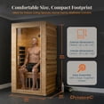 thumbnail image 6 of Dynamic Saunas Elite 1 Person Compact Ultra Low EMF FAR Infrared Home Sauna, 6 of 11