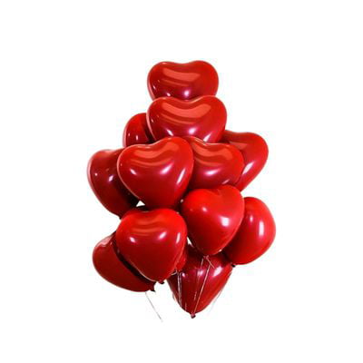 Red Heart 36 Inch Confetti Balloon Balloon Filled with Confetti ·2 Pieces