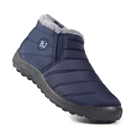 

Women‘s Fleece Liner Solid Slip On Snow Ankle Boots Casual Plain Toe Warm Platform Women‘s Shoes