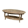 thumbnail image 3 of Alaterre Meuble Table Basse Ovale en Bois Récupéré Rustique en Bois Flotté, 3 of 6