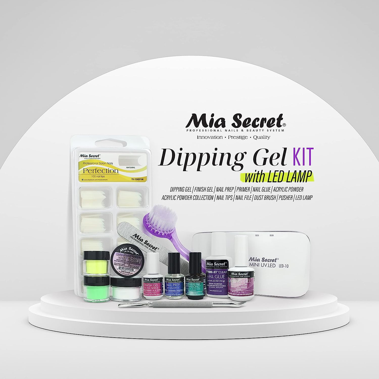 14 Pcs Dipping Powder Nail Kit