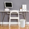 thumbnail image 6 of Kitchen Bathroom Trash Cans, Plastic Garbage Cans, Round Waste Basket for Bathroom, Bedroom, Office, Kitchen, Room, Compact Space, White, 6 of 8