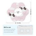 thumbnail image 6 of Bingfone Cute Panda Soft Bibs For Baby Boy Girl 360 Rotate Petal Absorbent Bibs Washable For Drooling Teething, 6 of 9
