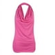 thumbnail image 1 of Blusa sexy con cuello drapeado y espalda descubierta, sin mangas, para mujer - Poliéster, perfecta para mujeres embarazadas y salidas informales, 1 of 2