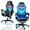 Blue, variant on Mr IRONSTONE RGB Gaming Chair with Linkage Armrests, Breathable Mesh Ergonomic Office Chair with Footrest, 135 Degree Recliner, Black and Blue