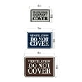thumbnail image 5 of Signs ByLITA Classic Framed Ventilation Do Not Cover Sign (Navy Blue / White) - Small, 5 of 6